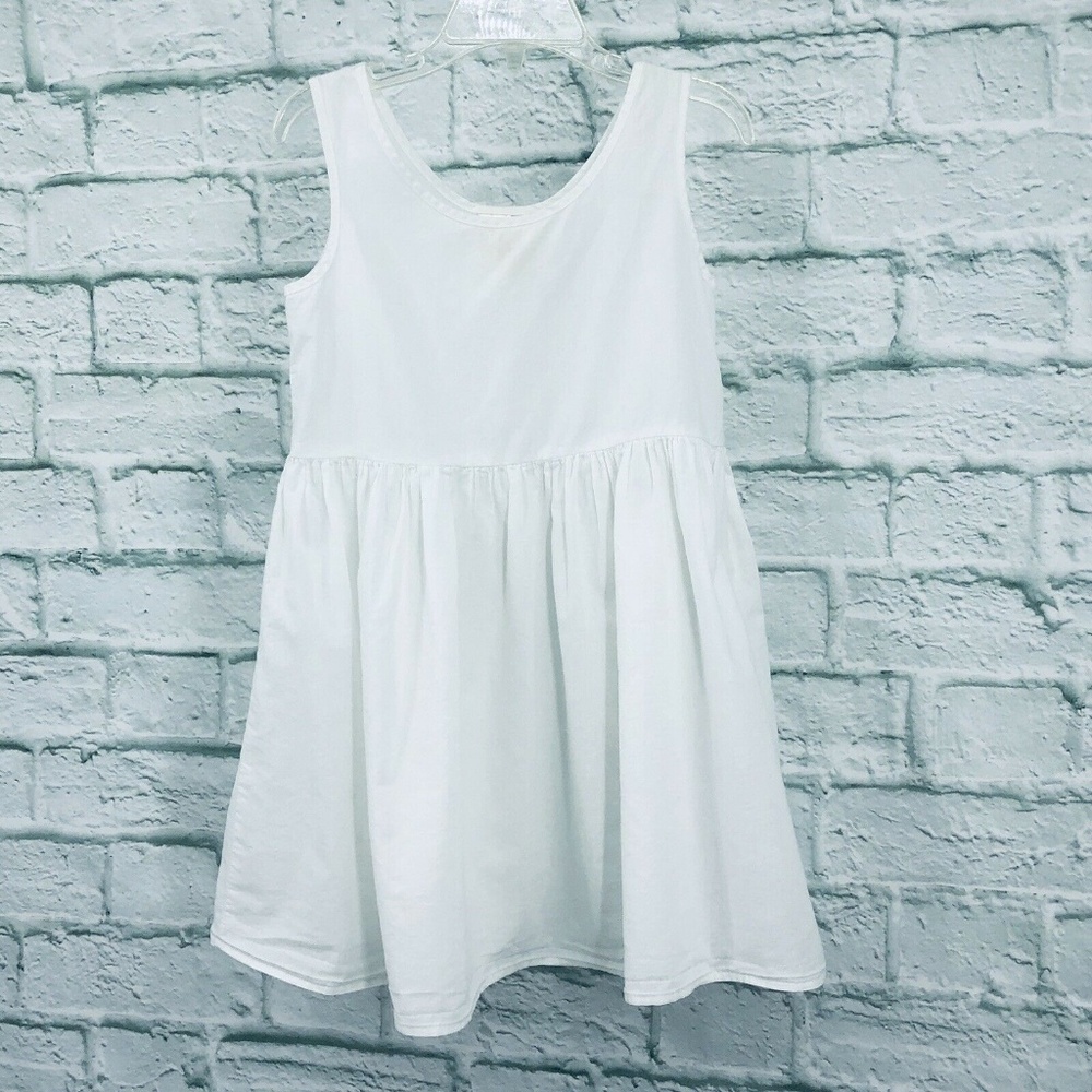 LAURA ASHLEY London Dress White 100% Cotton Summer